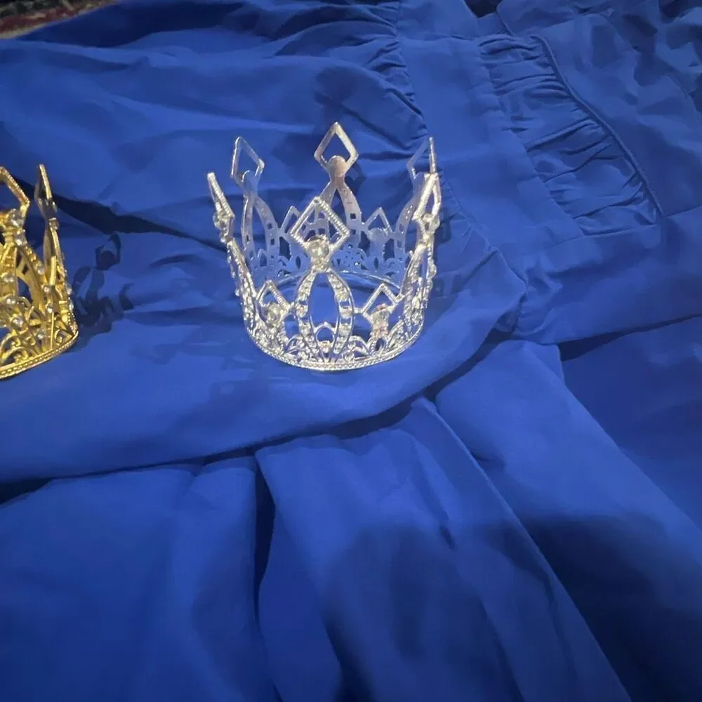 Gold & Silver Crown Set – Party, Pageant, or Costume Accessory